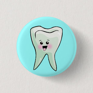 Funny Dentist Dental Health Ronde Button 3,2 Cm