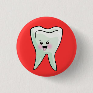 Funny Dentist Dental Health Ronde Button 3,2 Cm