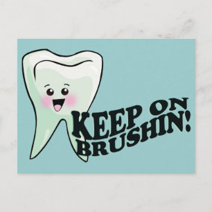 Funny Dentist Dental Hygienist Briefkaart