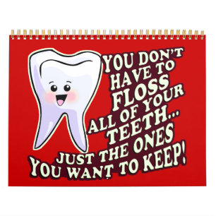 Funny Dentist Dental Hygienist Kalender