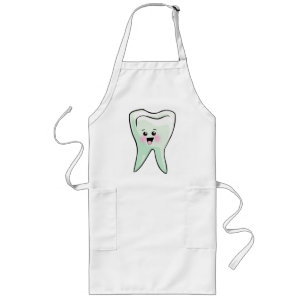 Funny Dentist Dental Hygienist Lang Schort