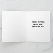 Funny Dentist Dental School Afstuderen Kaart (Binnen)