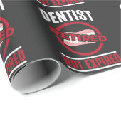 Funny Dentist in ruste, niet verouderd tandheelkun Cadeaupapier (Rol Hoek)