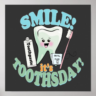 Funny Dentist Kantoor Art Poster