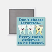 Funny Dentist Magneet (Voorkant / Achterkant)
