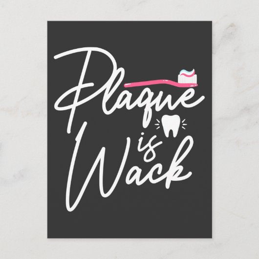 Funny Dentistry Plaque Dental Assistant Briefkaart (Voorkant)