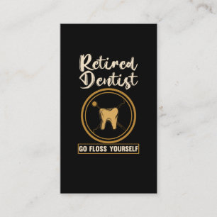 Funny Dentistry Retirement Dad mama Visitekaartje