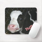 Funny Derp Cow Mousepad Muismat (Met muis)