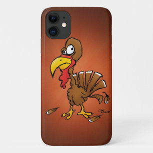 Funny Derp Turkey Cartoon iPhone 11 Hoesje