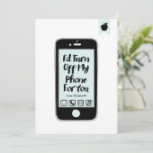 Funny Désactiver le téléphone Carte d'Amour Saint  (Debout devant)