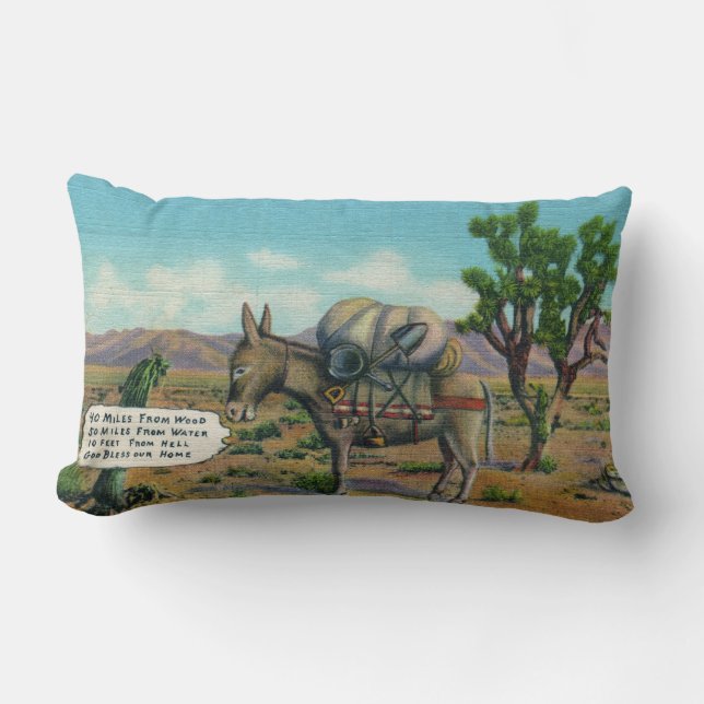 Funny Desert Life Lumbar Coussin (Recto)