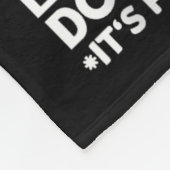 Funny Design I'm Taken For Men - Don't Flirt With  Fleece Deken (Hoek)