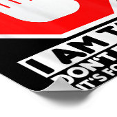 Funny Design I'm Taken For Men - Don't Flirt With  Poster (Hoek)