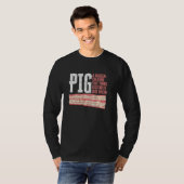 Funny Design of Bacon verandert groenten in Baco T-shirt (Voorkant volledig)