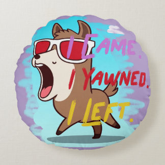 Funny Design throw piliow for your home Rond Kussen