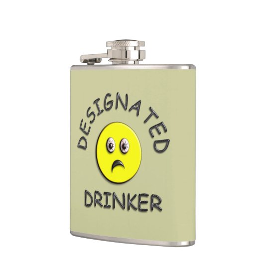 Funny Designated Drinker Heupfles (Links)