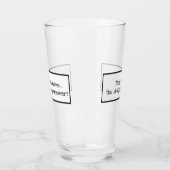 Funny Designated Driver Superheld Typography Glas (Links)