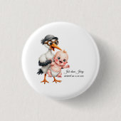 Funny designed sticker buttons baby shower adjust (Voorkant)