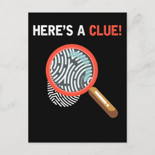 Funny Detective Crime Investigation Drama Book Briefkaart