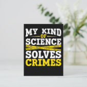 Funny Detective Forensic Science Crime Solver Briefkaart (Staand voorkant)