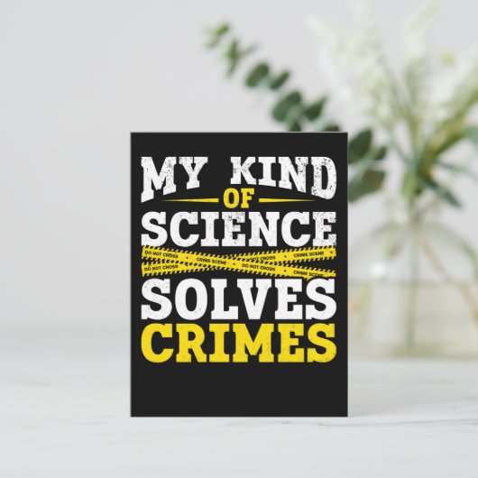 Funny Detective Forensic Science Crime Solver Briefkaart (Staand voorkant)
