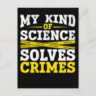 Funny Detective Forensic Science Crime Solver Briefkaart