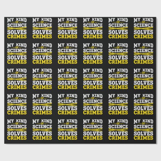 Funny Detective Forensic Science Crime Solver Cadeaupapier (Vlak)