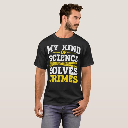 Funny Detective Forensic Science Crime Solver T-shirt (Voorkant volledig)