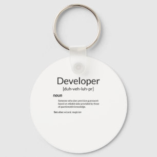 Funny Developers Gift Developer Definition Gift Sleutelhanger