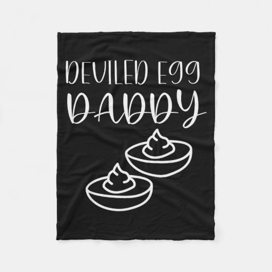 Funny Deviled Egg Daddy  Fleece Deken (Voorkant)