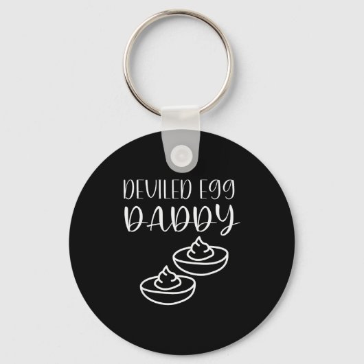 Funny Deviled Egg Daddy Sleutelhanger (Voorkant)
