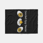 Funny Deviled Egg Er Thanksgiving Fleece Deken (Voorkant (Horizontaal))