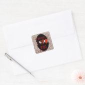 Funny Deviled Egg Vierkante Sticker (Envelop)