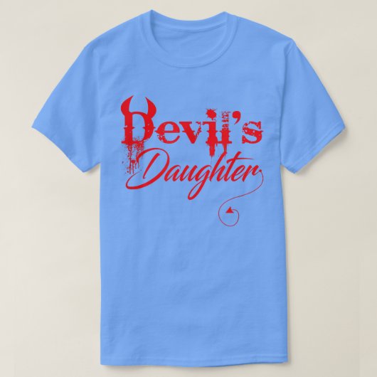 Funny Devil's DaughterHalloween Costume Horror 128 T-shirt (Design voorkant)