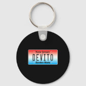 Funny Devito New Jersey Italian American Nj Cutlet Sleutelhanger (Voorkant)