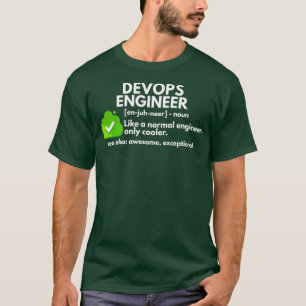 Funny DevOps Engineer Definition Engineering T-shirt