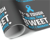 Funny Diabetes Awareness Insulin Warrior Diabetic Cadeaupapier (Rol Hoek)