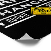 Funny Diaper Changer Duty - Expecting Baby New Dad Poster (Hoek)