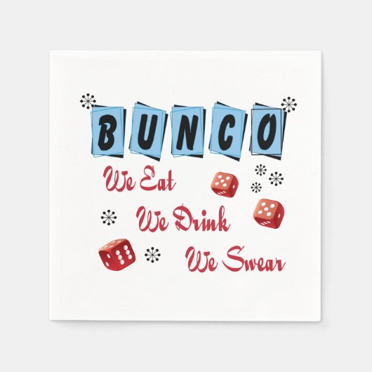 Funny Dice Bunco Servet (Voorkant)