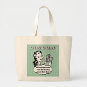 Funny Dice - Ik wil graag bedanken Grote Tote Bag (Voorkant)