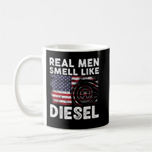 Funny Diesel Mechanic Gift, echte Mannen die net a Koffiemok