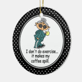 Funny Diet Humor kerstversiering Keramisch Ornament (Links)