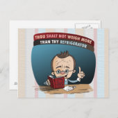 Funny Diet Losing Gewicht Briefkaart (Voorkant / Achterkant)