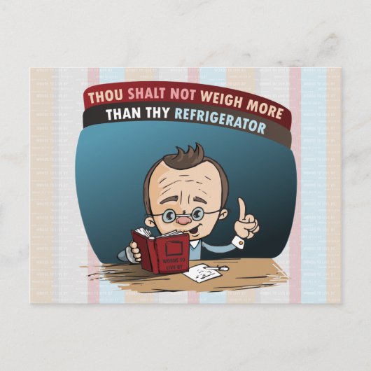 Funny Diet Losing Gewicht Briefkaart (Voorkant)