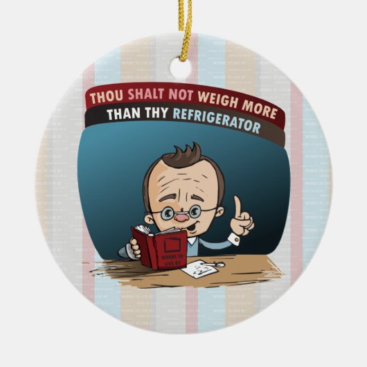Funny Diet Losing Gewicht Keramisch Ornament (Voorkant)