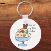 Funny Diet Quote Ice Cream Sundae Sleutelhanger (Voorkant)