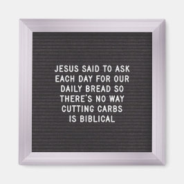 Funny Diet Quotes - Letter Board Magnet 2.3 Magneet