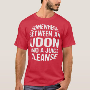 Funny Diet Udon en een Juice CleJapan Noodl T-shirt