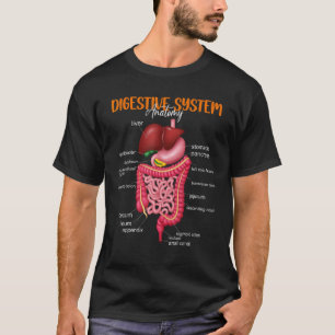 Funny Digestive System Anatomical Biology T-shirt