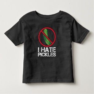 Funny Dill Cucumber Hater Humor ik haat Pickles Kinder Shirts